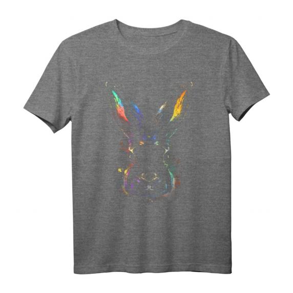 Mystischer Hase in Regenbogen Farben T-Shirt für Herren, Damen & Kinder – Perfektes Geschenk für Tierliebhaber, Oster- & Valentinstagsfreunde