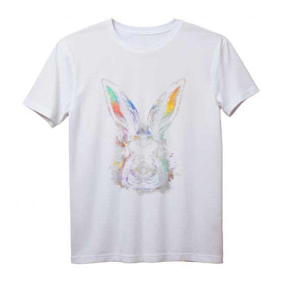 Mystischer Hase in Regenbogen Farben T-Shirt für Herren, Damen & Kinder – Perfektes Geschenk für Tierliebhaber, Oster- & Valentinstagsfreunde