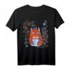 Magische Katze Blumen Vintage T-Shirt im ukrainischen Vyshyvanka-Stil – Perfektes Geschenk für Katzenliebhaber & Ukraine-Fans