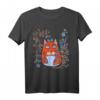 Magische Katze Blumen Vintage T-Shirt im ukrainischen Vyshyvanka-Stil – Perfektes Geschenk für Katzenliebhaber & Ukraine-Fans