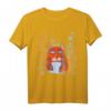 Magische Katze Blumen Vintage T-Shirt im ukrainischen Vyshyvanka-Stil – Perfektes Geschenk für Katzenliebhaber & Ukraine-Fans