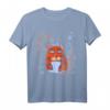 Magische Katze Blumen Vintage T-Shirt im ukrainischen Vyshyvanka-Stil – Perfektes Geschenk für Katzenliebhaber & Ukraine-Fans