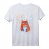 Magische Katze Blumen Vintage T-Shirt im ukrainischen Vyshyvanka-Stil – Perfektes Geschenk für Katzenliebhaber & Ukraine-Fans