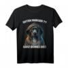 Guten Morgen? Ganz Dünnes Eis! Lustiges Hunde Kaffee T-Shirt – Sarkastisches Statement für Morgenmuffel & Hundeliebhaber, perfektes Geschenk für Kollegen