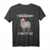 Lustiges Schaf Weihnachten Määäährry Christmas Geschenk T-Shirt – Humorvolles Tiermotiv für Tierliebhaber & Schaffans zu Weihnachten