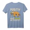 HapFrog T-Shirt mit Faultier - Positiv auf müde getestet, lustiges Geschenk für Männer und Frauen