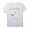 Einhorn Regenbogenfarben T-Shirt mit Glitzer - Perfektes Geschenk zum Geburtstag & Weihnachten für Mädchen und Jungen