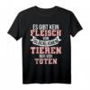 Vegan T-Shirt gegen Tierquälerei - Lustiges Spruch-Shirt für Veganer & Veganerin, perfekt als Geschenk für Tierschützer & Fleischverzichtler