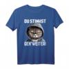 Lustiges Katze Spruch T-Shirt - Du stinkst, geh' weiter! Geschenk für Männer und Frauen