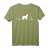 Briard Herzschlag EKG Hunde T-Shirt – Klassisch geschnitten, doppelt genähter Saum, perfekt für Hundeliebhaber und Tierärzte