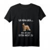 Damen HapFrog T-Shirt mit V-Ausschnitt - Lustiges Briard Motiv für Hundeliebhaber und Briard-Fans