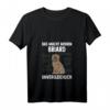 Damen Anatomie eines Briard T-Shirt mit V-Ausschnitt – Perfektes Hundeliebhaber-Shirt für Briard Fans