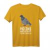 Taubenzüchter T-Shirt mit Spruch - Tauben Machen Mich Glücklich, Perfekt für Vogelliebhaber und Brieftauben Züchter