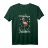 Humorvolles Flamingo Unter Tauben T-Shirt für Taubenzüchter, Brieftaubensport & Ruhrpott - Perfekt für Vogelliebhaber