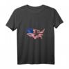 Damen USA Amerika Flagge Tauben Taubenzucht Brieftaube Vögel Vogel T-Shirt mit V-Ausschnitt – Perfektes Geschenk für Tauben- und Vogel-Liebhaber