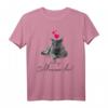 Lieblings Schlafshirt Katze mit Herz – Kuscheliges Pyjama für Katzenliebhaber, Katzenmama & Katzenpapa, bunt & kontrastreich