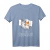 Damen Offizielles Katzen Schlafshirt mit V-Ausschnitt – Bequemes Katzenmotiv für Morgenmuffel, Langschläfer & Katzenliebhaber, ideales Geschenk für Familie & Freunde