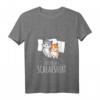 Damen Offizielles Katzen Schlafshirt mit V-Ausschnitt – Bequemes Katzenmotiv für Morgenmuffel, Langschläfer & Katzenliebhaber, ideales Geschenk für Familie & Freunde
