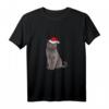 Britisch Kurzhaar Katze mit Weihnachtsmütze T-Shirt – Lustiges und süßes Katzenmotiv für Katzenliebhaber und Tierfreunde zu Weihnachten
