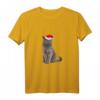 Britisch Kurzhaar Katze mit Weihnachtsmütze T-Shirt – Lustiges und süßes Katzenmotiv für Katzenliebhaber und Tierfreunde zu Weihnachten