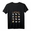Cat Yoga Pose Katzen Achtsamkeit Meditation T-Shirt mit V-Ausschnitt – Perfektes Geschenk für Katzenliebhaber, Yoga- und Meditationsfans