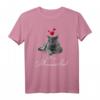 Lieblings Schlafshirt Katze mit Herz - Kuscheliges Katzenmotiv Pyjama für Katzenliebhaber, Katzenmamas & -papas