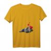 Damen Shirt mit Britisch Kurzhaar Katze und Herz - Lustiges und Süßes Katzenmotiv T-Shirt mit V-Ausschnitt für Katzenliebhaber