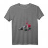 Damen Shirt mit Britisch Kurzhaar Katze und Herz - Lustiges und Süßes Katzenmotiv T-Shirt mit V-Ausschnitt für Katzenliebhaber