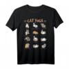 Cat Yoga Pose T-Shirt für Katzenliebhaber | Lustiges Achtsamkeit und Meditation Motiv, perfektes Geschenk für Stubentiger Mama oder Papa