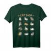 Cat Yoga Pose T-Shirt für Katzenliebhaber | Lustiges Achtsamkeit und Meditation Motiv, perfektes Geschenk für Stubentiger Mama oder Papa