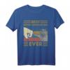 HapFrog Retro Vintage Sonnenuntergang T-Shirt – Lustiges Geschenk für Katzenliebhaber, Männer, Väter, Opas & Geburtstagsfeier