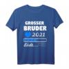 Kinder Großer Bruder 2021 Loading Familiengeschenk - Geschwistermotiv T-Shirt für Taufe, Geburt & Schwangerschaft