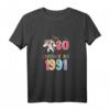 30. Geburtstag Geschenk Einhorn Legendär Seit 1991 T-Shirt – Lustiges Vintage Outfit für Männer & Frauen, Retro Geburtstagskleidung