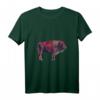 Damen Büffel Portrait T-Shirt mit V-Ausschnitt für Wisent & Bison Tier Freunde - Perfektes Geburtstags- oder Souvenirgeschenk