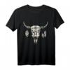 Schädel Tiermotiv Bison Büffel T-Shirt – Perfektes Geschenk für Tierliebhaber, Tierschützer und Bison-Fans zu Weihnachten & Geburtstag