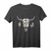 Schädel Tiermotiv Bison Büffel T-Shirt – Perfektes Geschenk für Tierliebhaber, Tierschützer und Bison-Fans zu Weihnachten & Geburtstag