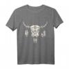 Schädel Tiermotiv Bison Büffel T-Shirt – Perfektes Geschenk für Tierliebhaber, Tierschützer und Bison-Fans zu Weihnachten & Geburtstag