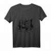 Bison Kunst Tier T-Shirt - Strichliertes Schwarz Weiß Design für Tierliebhaber & Kunstfans, Perfektes Geschenk
