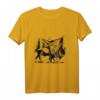 Bison Kunst Tier T-Shirt - Strichliertes Schwarz Weiß Design für Tierliebhaber & Kunstfans, Perfektes Geschenk