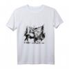 Bison Kunst Tier T-Shirt - Strichliertes Schwarz Weiß Design für Tierliebhaber & Kunstfans, Perfektes Geschenk