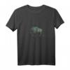 Damen Vintage Büffel & Pfeile Camping Bison Liebhaber T-Shirt mit V-Ausschnitt – Perfekt für Outdoor, Jagen & Western Fans