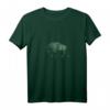 Damen Vintage Büffel & Pfeile Camping Bison Liebhaber T-Shirt mit V-Ausschnitt – Perfekt für Outdoor, Jagen & Western Fans