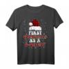 First Christmas As A G-Daddy Weihnachtsmütze, Rot kariert, Büffel T-Shirt – Lustiges Weihnachts-Familien-Matching für Männer, Frauen & Kinder