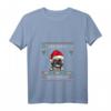 Damen Frohe Weihnachten Woofmas Französische Bulldogge Hund Funny T-Shirt mit V-Ausschnitt – Lustiges Weihnachtsgeschenk für Hundeliebhaber