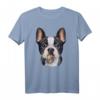 Französische Bulldogge mit Regenbogen-Lutscher - Kreatives Hundedesign T-Shirt für Hunde- und Welpenliebhaber, ideales Geschenk