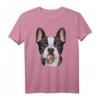 Französische Bulldogge mit Regenbogen-Lutscher - Kreatives Hundedesign T-Shirt für Hunde- und Welpenliebhaber, ideales Geschenk