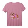 Damen I Love Mommy Englische Bulldogge T-Shirt mit V-Ausschnitt - Perfektes Geschenk für Hundeliebhaberinnen zu Muttertag, Geburtstag & Weihnachten