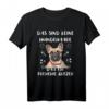 Das Sind Keine Hundehaare Das Ist Frenchie Glitzer Bulldogge T-Shirt – Lustiges Hundeliebhaber Design für Frenchie & Bulldoggen Fans
