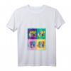 Damen Hundeliebhaber T-Shirt mit Pop Art Englischer Bulldogge - Stilvolles V-Ausschnitt Outfit für Hunde- und Bulldoggen-Fans