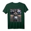 Humorvolles französische Bulldogge T-Shirt mit Fahrmotorrad auf der Autobahn - Perfekt für Hunde- und Tierliebhaber